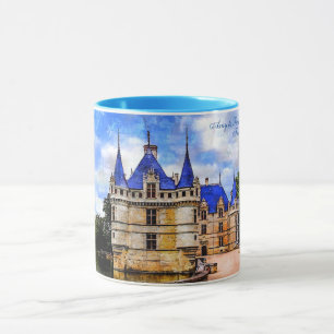 Castle Azay le Rideau, Loire Valley, Frankrike. Po Mugg