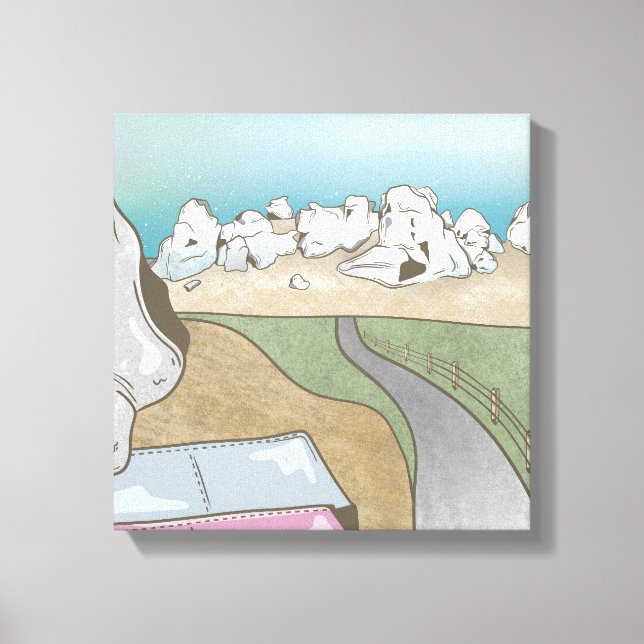 Castle backe bouldering Nya Zeeland Canvastryck (Framsida)