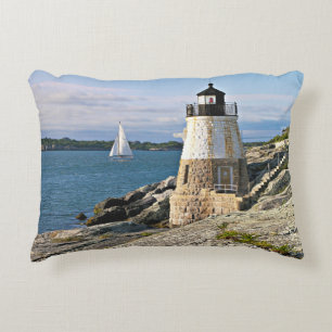 Castle Backe fyr, Rhode island accent Pillow Prydnadskudde