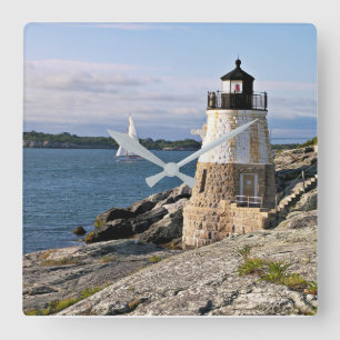 Castle Backe fyr, Rhode island Fyrkantig Klocka