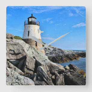 Castle Backe fyr, Rhode island Fyrkantig Klocka