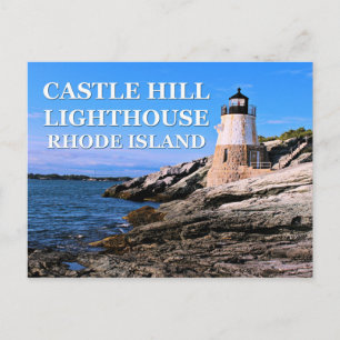 Castle Backe fyr, Rhode island Vykort