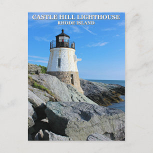 Castle Backe fyr, Rhode island Vykort