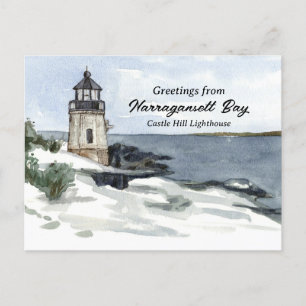 Castle Backe fythouse Narragansett Bay Newport RI Vykort