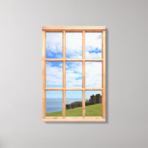 Castle by the Sea 3D Effect Window View Bild