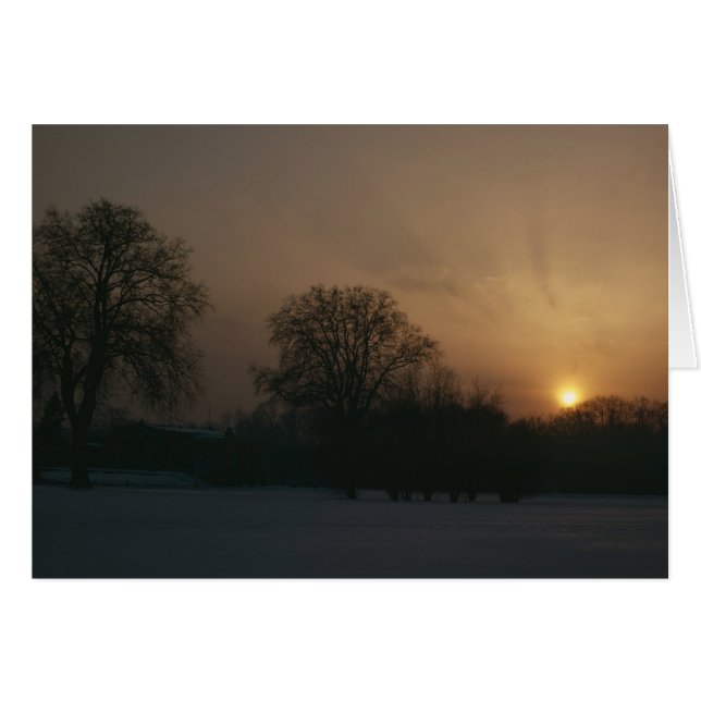 Castle Charlottenhof, Sunset Hälsningskort (Framsidan Horizontal)