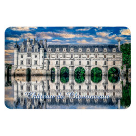 Castle (chateau) de Chenonceau. Frankrike. Magnet