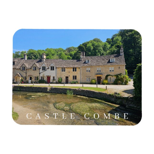 Castle Combe-hus, visa kylmagnet Magnet (Horisontell)