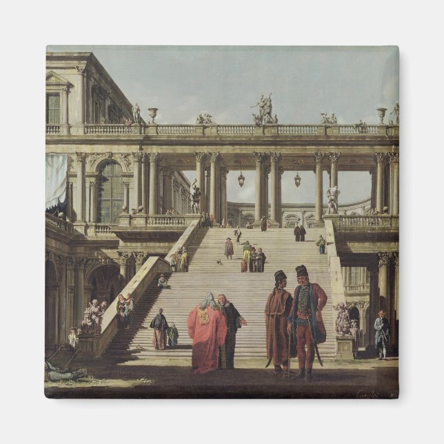 Castle Courtyard, 1762 Magnet (Framsidan)