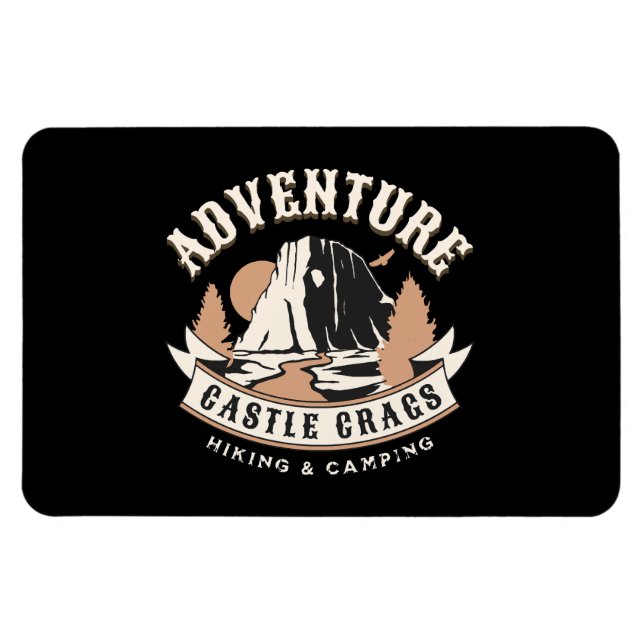 Castle Crags State Park Kalifornien Magnet (Horisontell)
