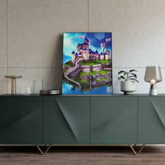 Castle Digital Fantasy Art Poster #02