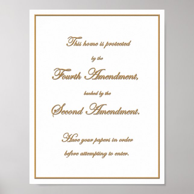 Castle Doctrine Notice Poster (Framsidan)