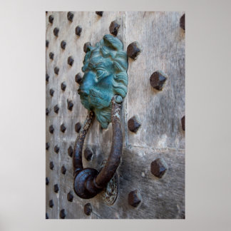 Castle Door Knocker Poster