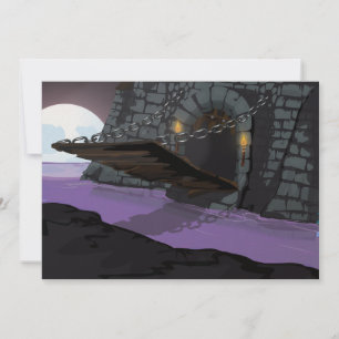 Castle Drabridge och Moat Inbjudningar