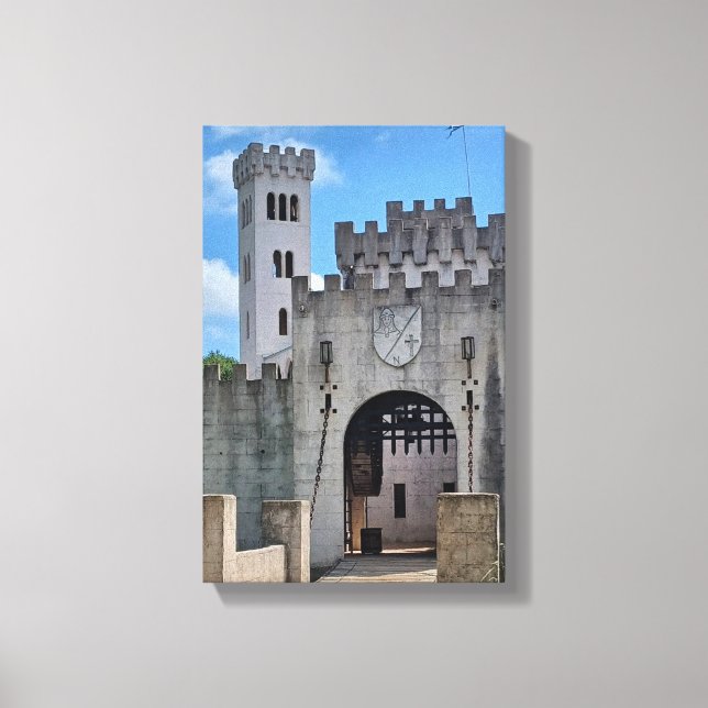Castle Drawbridge Canvastryck (Framsida)