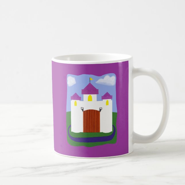 Castle Fairytale med Lila Turrets Kaffemugg (Höger)