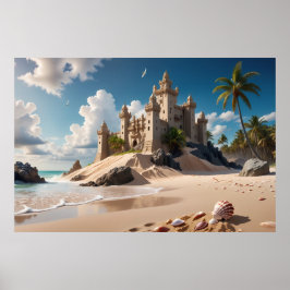Castle från Beach of Posabilities Poster
