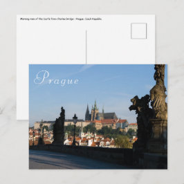 Castle från Charles bro i Prag Vykort