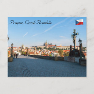 Castle från Charles bro i Prag Vykort