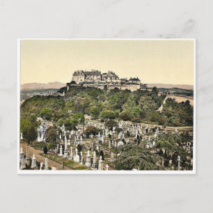 Castle från torn, Stirling, Scotland Classic Phot Vykort