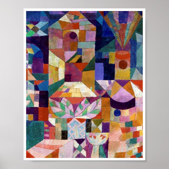 Castle Garden, Paul Klee Poster (Framsidan)