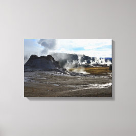 Castle Geyser och Upper Geyser Basin, Yellowstone Canvastryck