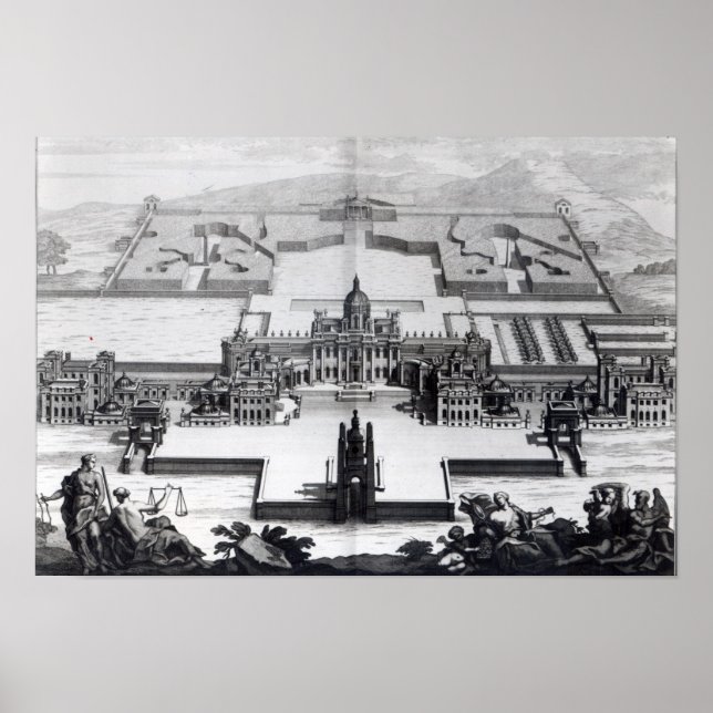Castle Howard, från Vitruvius Britannicus Poster (Framsidan)