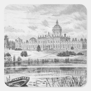 Castle Howard Fyrkantigt Klistermärke