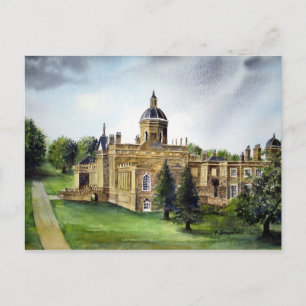 Castle Howard North Yorkshire Watercolor Painting Vykort