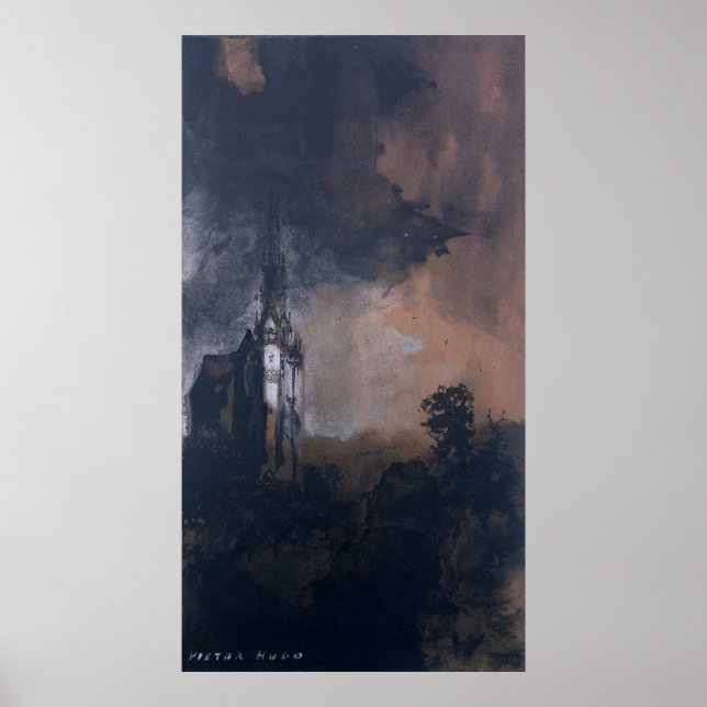 Castle i Moonlight Poster (Framsidan)