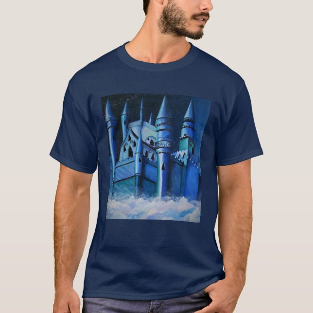 Castle in Himlar T-Shirt (Framsida)