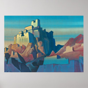Castle in Ladakh av Nicholas Roerich Poster