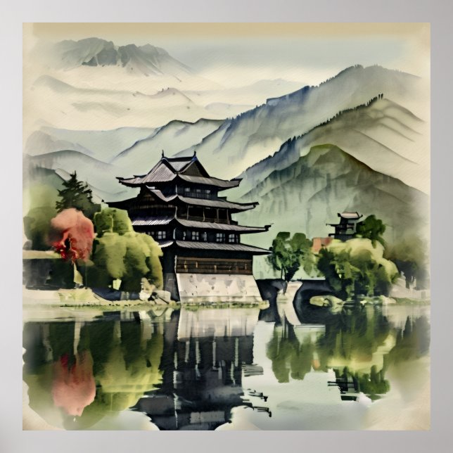 Castle In The Mountains Poster (Framsidan)