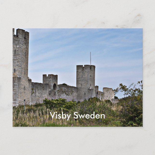 Castle in Visby, Visby Gotland Sverige Vykort (Framsida)