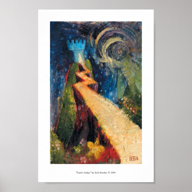 Castle Indigo Poster (Framsidan)