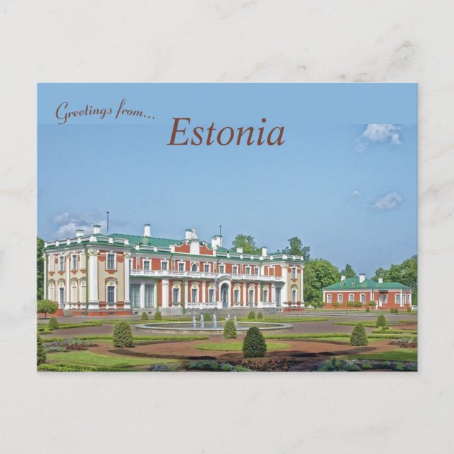 Castle Katharinental i Tallin Estland Vykort (Framsida)