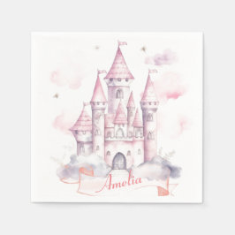 Castle Kingdom Princess 1st Birthday Party Pappersservett