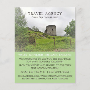 Castle Ligcape, resebyrå Advert Flyer
