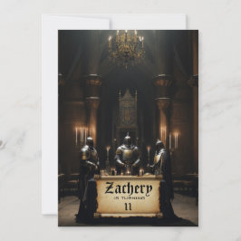 *~* Castle Medieval Theme 3 KNIGHTS AP88 Birthday Inbjudningar