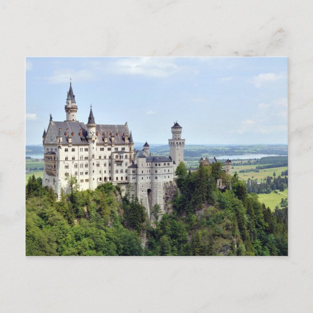 Castle Neuschwanstein Bavaria Tyskland Vykort (Framsida)