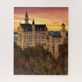 Castle Neuschwanstein Sunset Puzzle Pussel