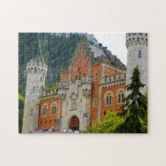 Castle Neuschwanstein Tyskland. Pussel (Horisontell)