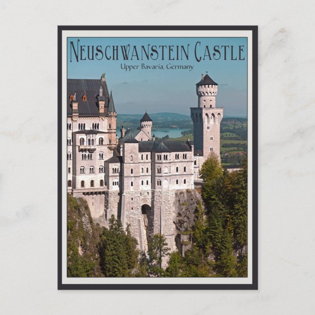 Castle Neuschwanstein Vykort (Framsida)