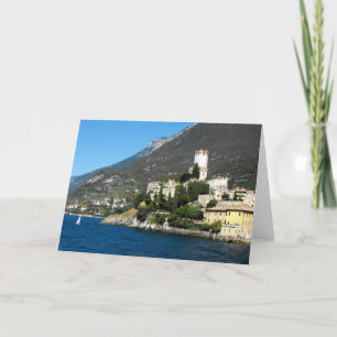 Castle och Sjö Garda i Malcesine, Sjö Garda Helgkort