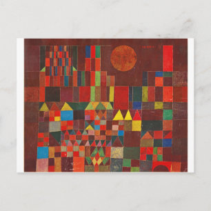 Castle och Sol, Paul Klee Expressionism Vykort