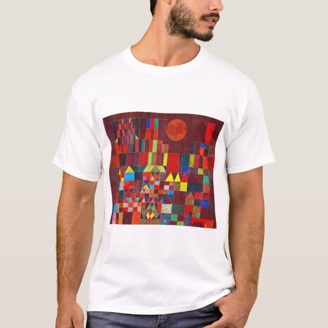 Castle och Sol, Paul Klee T Shirt (Framsida)