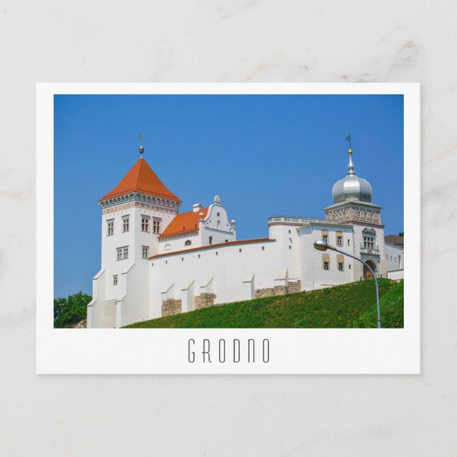 Castle of Belarus Grodno Cityscape City Architectu Vykort (Framsida)