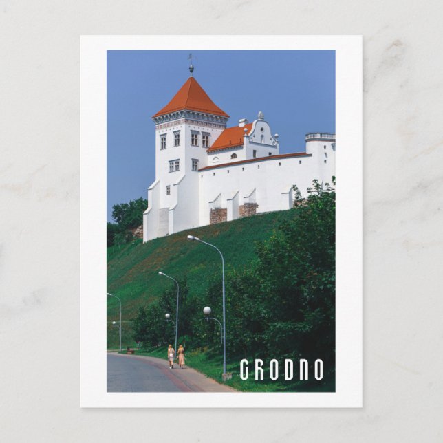 Castle of Belarus Grodno Cityscape City Architectu Vykort (Framsida)
