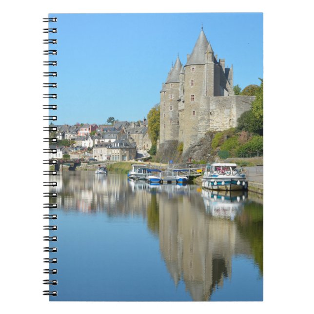 Castle of Josselin in Frankrike Postcard T-Shirt C Anteckningsbok (Framsidan)