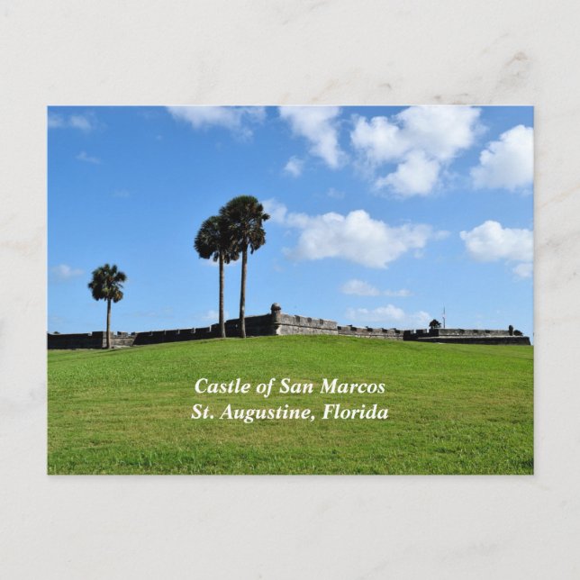 Castle of San Marco St. Augustine, Florida Helg Vykort (Framsida)